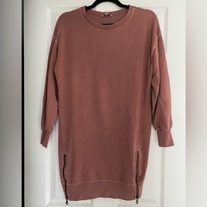 American Eagle Long Sweatshirt With Side Zippers Size XS